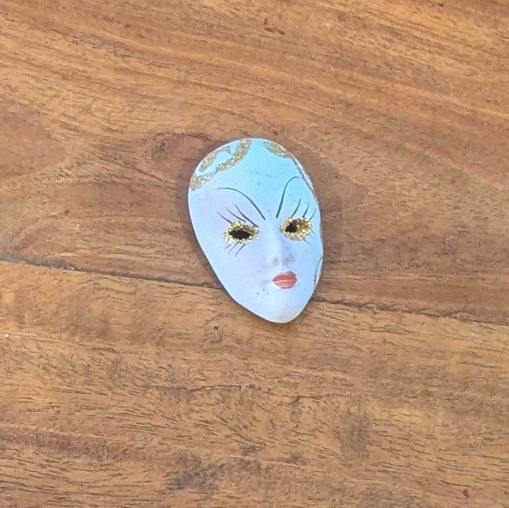 Mini Venetian Mask Pin